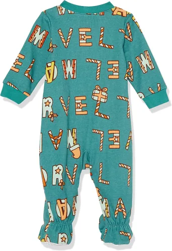 Vista 33 de Amazon Essentials Disney Marvel Star Wars - Pijama unisex de algodón con pies para bebés y niños pequeños, paquete múltiple