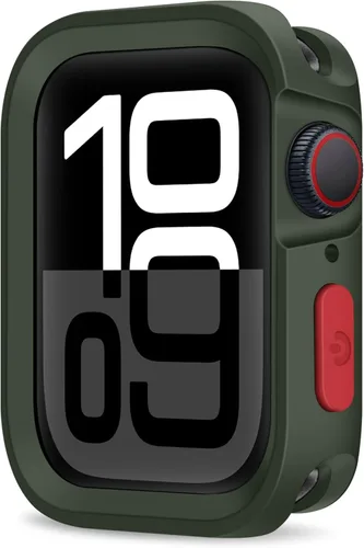 Vista 11 de Estuche Resistente Compatible con Apple Watch Case 41mm 40mm Series 9/8/7/6/5/4/SE3/2/1, Funda Protectora Amortiguadora de TPU Flexible y Suave