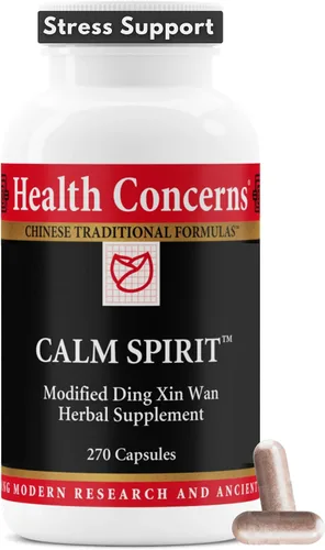 Vista 8 de Health Concerns Calm Spirit - Suplemento para aliviar el estrés para hombres y mujeres - Apoyo calmante a base de hierbas - Alivia la tensión