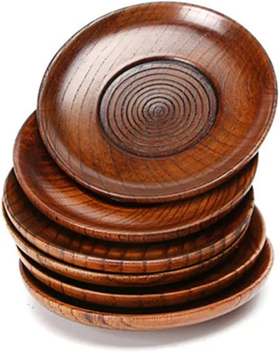 Vista 6 de Socospace Bandeja organizadora de joyería de madera, para anillos, pendientes, collar, anillo