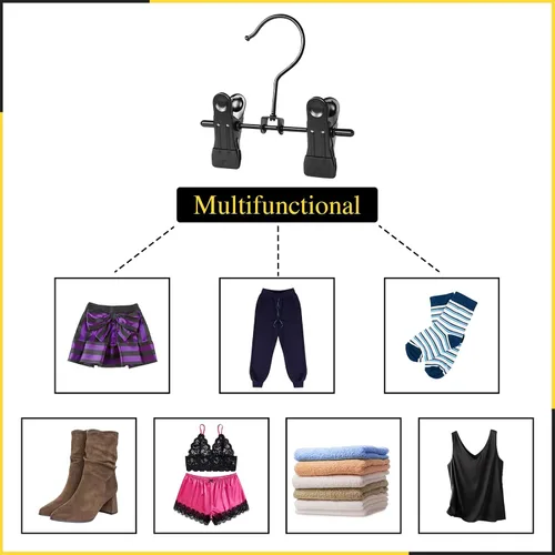 Vista 6 de Paquete de 20 ganchos para botas para colgar en el armario, ganchos para sombreros, pantalones, toallas, calcetines, bolsos, bolsos, ropa