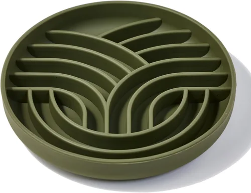 Vista 24 de OHMO Slow Feeder Dog Bowl, 5.9" Lick Mat for Dogs, Diamond, Camo Green verde (camo green)