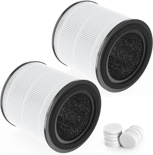 Vista 7 de Paquete de 2 filtros de repuesto AP0601 compatibles con purificador de aire AIRTOK AP0601, parte # AP0601-RF, con tabletas de aromaterapia