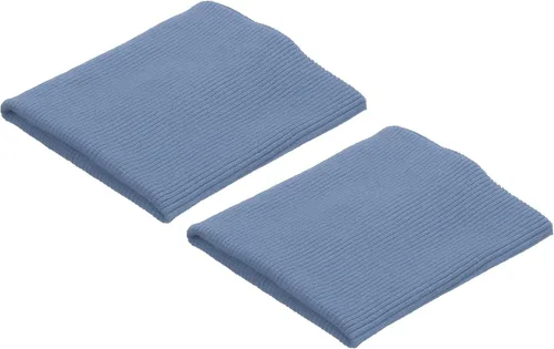 Vista 31 de MECCANIXITY Puños elásticos con bordes acanalados de 4 x 3.5 pulgadas, tela de algodón, cinta elástica para coser, color negro, 1 par