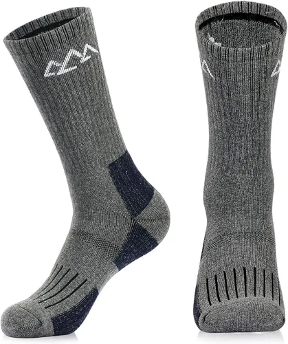 Vista 3 de innotree 3 Pack Men's Full Cushioned Hiking Walking Socks, Quarter Crew Socks