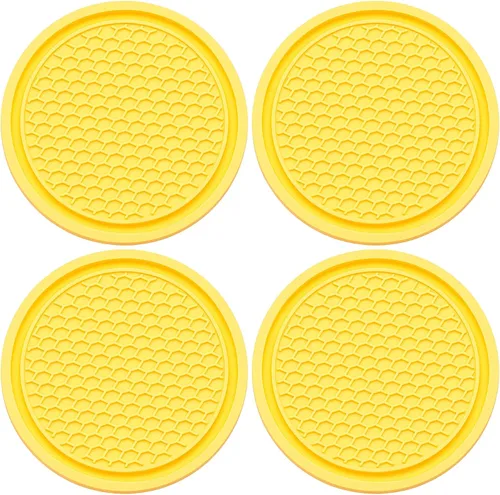 Vista 20 de 2 piezas posavasos para portavasos de automóvil, posavasos universales antideslizantes para portavasos de automóvil, 2.75 pulgadas posavasos