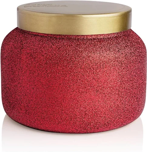 Vista 11 de Capri Blue Signature Glam - Vela en frasco, mezcla de cera de soja de larga duración, velas con purpurina para el hogar perfumadas con aromas