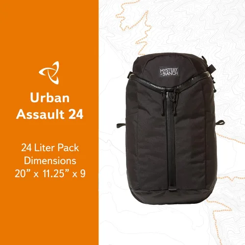 Vista 2 de Mystery Ranch Urban Assault 24 - Mochila inspirada en mochilas de asalto militar 24L