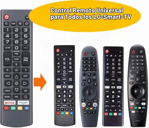 Vista 3 de Universal para LG-TV, mando a distancia, compatible con todos los televisores LG Smart TV LCD LED OLED UHD HDTV Plasma Magic 3D 4K Webos TVs