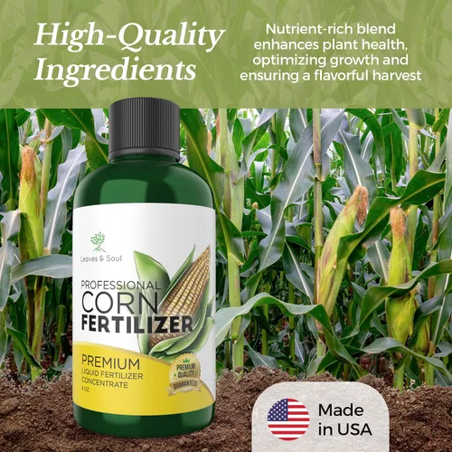 Vista 5 de Fertilizante de maíz profesional líquido 5-1-5 concentrado de 8 onzas, fertilizante de planta de maíz premium, fertilizante líquido para plantas