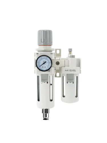 Vista 7 de Regulador de filtro de aire comprimido PT de 1/2 pulgada Lubricador Combo Separador de trampa de agua/aceite Regulador de presión Filtro de aire