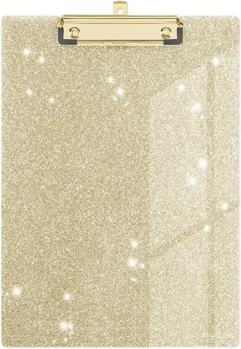 Vista 23 de Bonito portapapeles de madera con diseño decorativo A4 tamaño carta para oficina en el aula, tamaño estándar 9 x 12.5 pulgadas con clip de metal