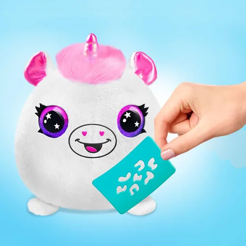 Vista 9 de Canal Toys Personaliza el unicornio de peluche esponjoso mediano con aerógrafo. Decora, lava, repite. Personaliza tu propia felpa de arte en aerosol