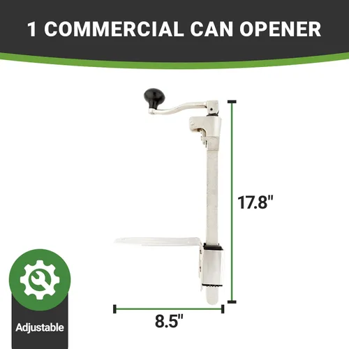 Vista 9 de Abrelatas comercial Abrelatas manual de hierro inoxidable resistente para montaje en superficie para cocina comercial