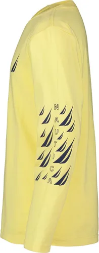 Vista 2 de Nautica Camiseta de manga larga con logotipo en el pecho para niño