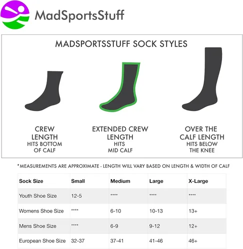 Vista 5 de MadSportsStuff Distressed USA Flag Patriotic Athletic Crew Socks