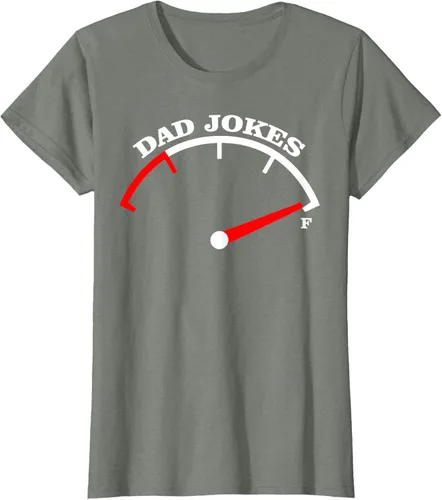 Vista 14 de Día del Padre Dad Jokes Fuel Car Pun Cargando Camiseta Padre, Negro
