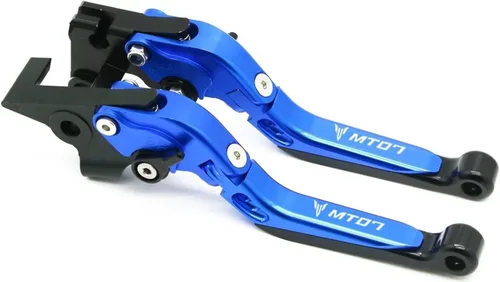Vista 22 de Palancas de embrague de freno plegables ajustables para motocicleta para Yamaha MT-07 FZ-07 FZ07 MT07 2014 2023 Manijas de control delantero