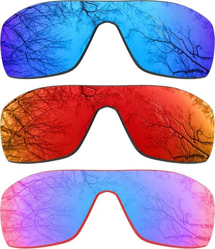 Vista 10 de ToughAsNails Juego de 3 lentes polarizadas de repuesto para gafas de sol Oakley Dart