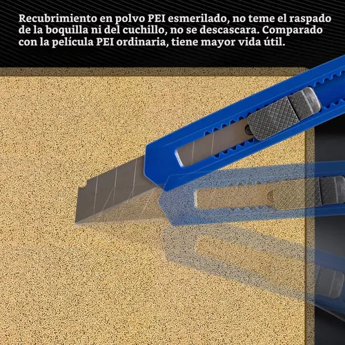 Vista 5 de Hoja PEI texturizada de doble cara, placa de impresión para impresora 3D, superficie PEI esmerilada de 220x220 mm para Anet A8 A6, Robo R2, Wanhao