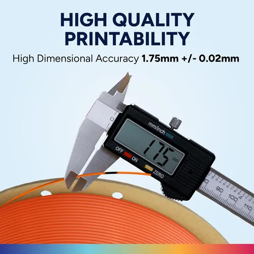 Vista 67 de OVERTURE - Filamento de ácido poliláctico (Easy PLA) para impresora 3D de 1.75 mm, bobina de cartón de 2.2 libras, precisión dimensional +/- 0.02