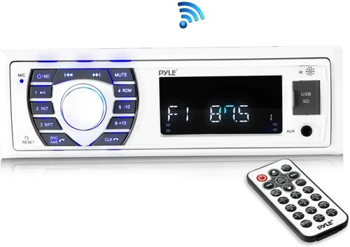 Vista 7 de Pyle Receptor marino Bluetooth estéreo + altavoces marinos dobles Pyle de 6 x 9 pulgadas Sistema de audio impermeable para barco