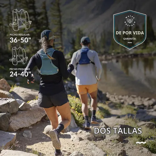 Vista 6 de Water Buffalo Chaleco de hidratación para correr - Chaleco de hidratación Quiver - Chaleco de hidratación para correr con botellas de agua dobles