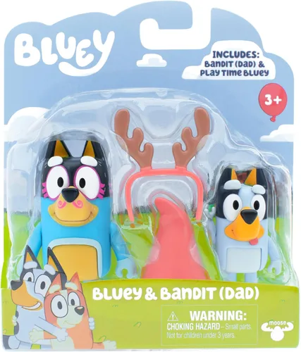 Vista 16 de Bluey Action Heroes - Juego de figuras de juguete de 2 unidades, figuras articuladas de personajes con figuras de karate y mochila propulsora