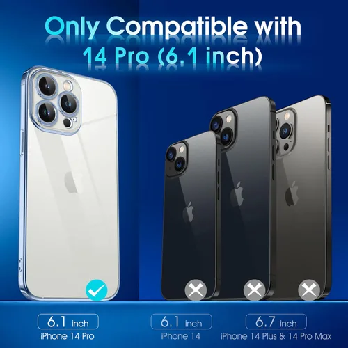 Vista 417 de Supdeal Funda cristalina transparente para iPhone 11, [No se amarillea] [Protección de la cámara] [Probado contra caídas de grado militar] Funda