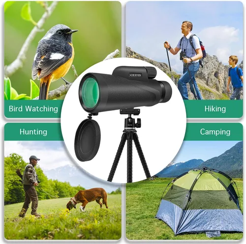 Vista 9 de Telescopio monocular de 8 x 42 – Grado militar, compacto, impermeable y a prueba de niebla, relleno de nitrógeno, óptica FMC con revestimiento
