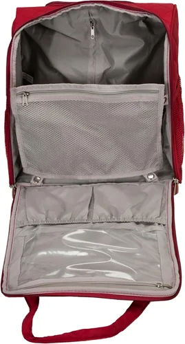 Vista 8 de Rockland Melrose - Maleta con ruedas, de porte vertical, para caber debajo del asiento, Rojo), BF31-RED