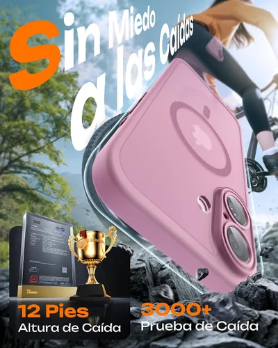 Vista 18 de TOCOL Funda para iPhone 11, compatible con Magsafe, protección completa de cámara, imanes integrados, protección contra caídas, funda translúcida