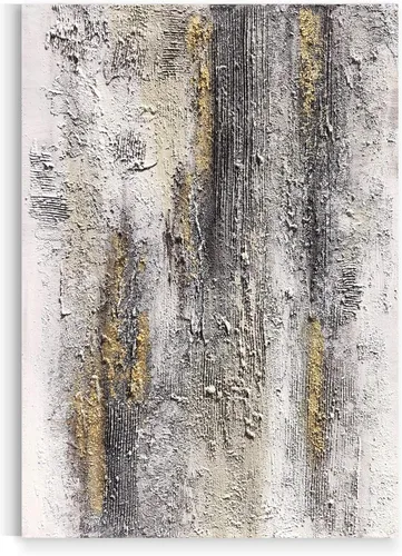Vista 7 de Yihui Arts Arte abstracto de la pared del lienzo - Arte contemporáneo texturizado pintado a mano para la decoración moderna del hogar
