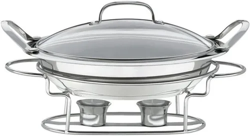 Vista 4 de Cuisinart 7BSRT-31 - Colección Classic Entertaining de 12 pulgadas, servidor rectangular de buffet de 5 cuartos de galón, acero inoxidable