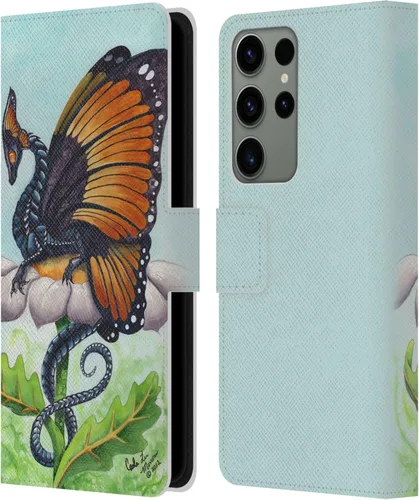 Vista 259 de Head Case Designs Officially Licensed Carla Morrow Galactic Entrancement Dragons Leather Wallet Case Compatible with Samsung Galaxy A07 4G