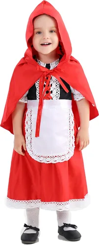 Vista 3 de Disfraces de capucha roja para niñas 2T a 14