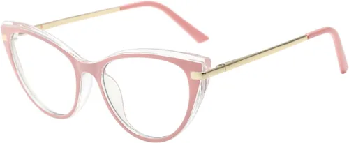 Vista 12 de LJCZKA Gafas de bloqueo de luz azul para mujer, antirojo, satrás, para computadora, ojo de gato, montura transparente