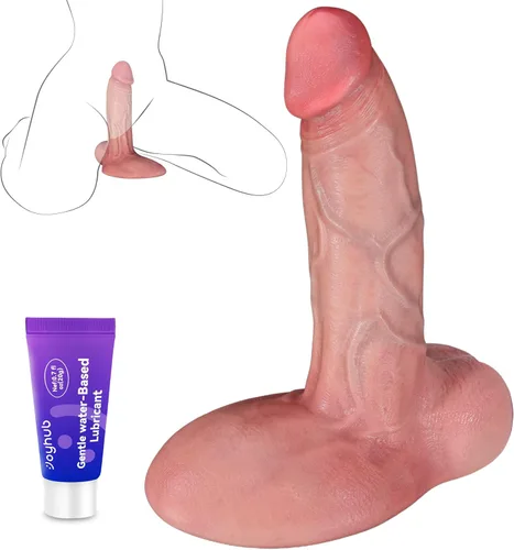 Vista 8 de Sex Toys - Consolador grande realista – Juguete sexual de 10.8 pulgadas de silicona marrón curvado, consoladores gigantes de doble capa para punto G