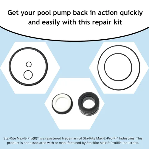 Vista 7 de Kit de reparación de juntas tóricas para Sta-Rite Max-E-Pro Kit de reparación de bomba de piscina 79