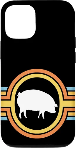Vista 28 de Pig - Farm Farming Piglet Piggy Hog Swine Cute 70s Retro Case for iPhone 17
