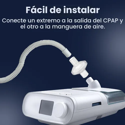 Vista 5 de Filtros CPAP en línea Pap MD para máquinas CPAP Aire limpio y comodidad mejorada, filtración de alta eficiencia para partículas y olores, paquete