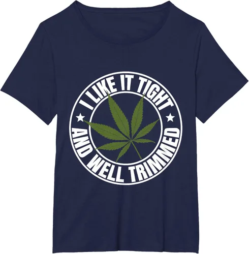Vista 15 de Weed Cannabis Medical Marihuana I Like It Camiseta ajustada y recortada, Negro, S