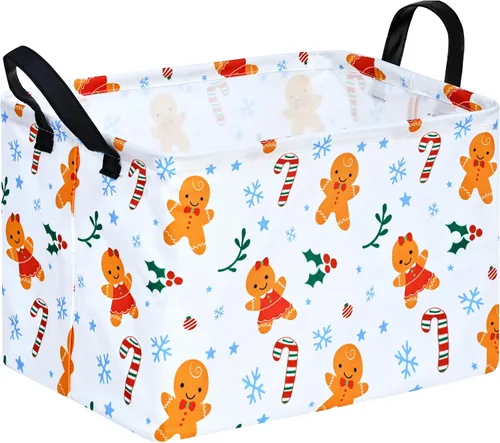 Vista 51 de Cesta de almacenamiento vacía para niños, organizador de almacenamiento impermeable de béisbol, cestas plegables con asas para mujeres, cesta