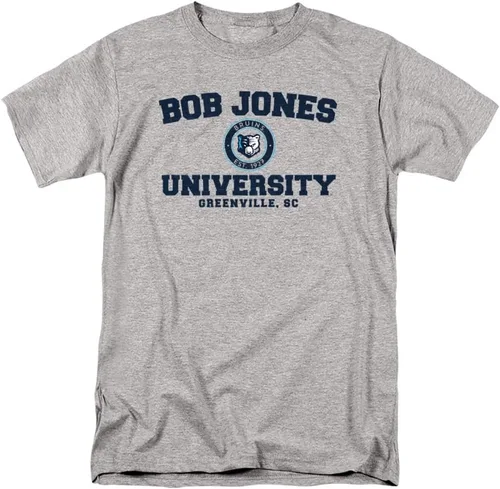 Vista 6 de Bob Jones University - Camiseta unisex con logotipo circular oficial para adultos Silver