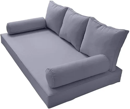 Vista 4 de Style3 AD001 - Juego completo de 6 piezas para colchón de sofá cama para exteriores, tamaño individual XL Outdoor Daybed Cushion, Porch Swing