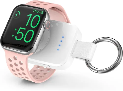 Vista 9 de i.VALUX Cargador inalámbrico portátil para Apple Watch Series 11/10/9/8/Ultra/7/6/5/4/3/2/SE, cargador magnético compacto para iWatch de 1000mAh