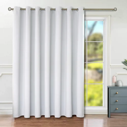 Vista 101 de BGment Cortina Oscurecedora para Puerta Corredera, Cortina Divisoria Opaca Ancha para Sala de Estar de 84 Pulgadas de Largo, Cortina Térmica de Rosa