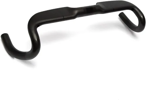 Vista 4 de Manillares de carbono RXL SL, manillares para bicicleta de carretera, 31.8mm x 458/478/498mm, caída de 110mm, alcance de 78mm, Negro/Rojo, fibra