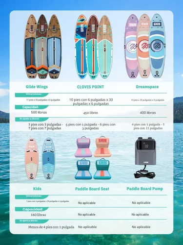 Vista 8 de Niphean 10' Inflatable Paddle Board, Ultra-Light SUP for Beginners