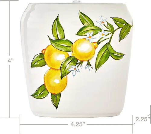 Vista 4 de Vern Yip by SKL Home Citrus Grove - Porta cepillos de dientes, color blanco